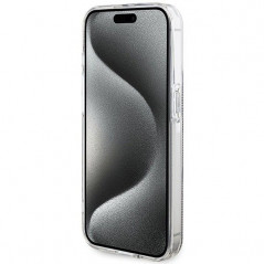 Kryt Guess 4G Gold Stripe na Apple iPhone 15 Pro Elegant  Hnedý