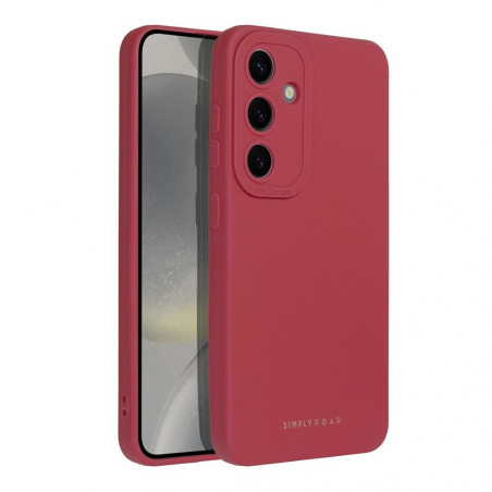 Kryt Roar Luna na Samsung Galaxy S24 Jednofarebný, Štýlový, Estetický doplnok  Červený