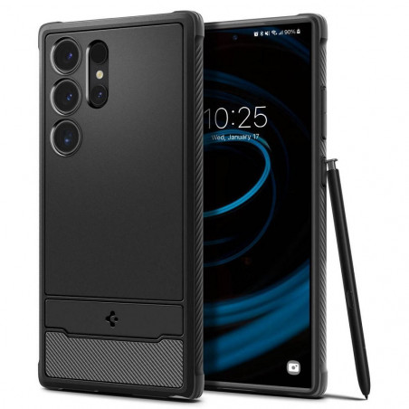 Kryt Spigen Armor na Samsung Galaxy S24 ULTRA Uhlíkové vlákno, Elegant  Čierny