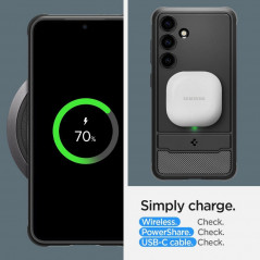Kryt Spigen Armor na Samsung Galaxy S24 Uhlíkové vlákno, Elegant  Čierny