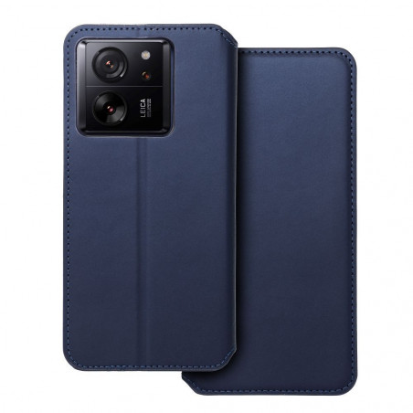 Peňaženkové puzdro Dual Pocket book na XIAOMI 13T Pro Tmavší modrý