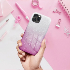 Kryt Shining na Samsung Galaxy A55 Prehľadný a ružový