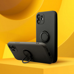 Kryt Silicone ring na Samsung Galaxy A55 Čierny