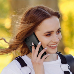 Kryt Silicone ring na Samsung Galaxy A55 Čierny