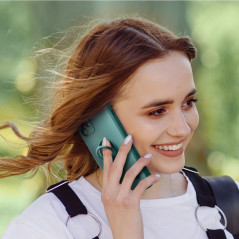 Kryt Silicone ring na Samsung Galaxy A55 Zelený