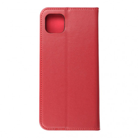 Peňaženkové puzdro Leather case SMART PRO na Samsung Galaxy A22 5G Elegant  Vinovo červený