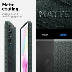 Kryt Spigen  Liquid Air na Samsung Galaxy A35 Temne zelená