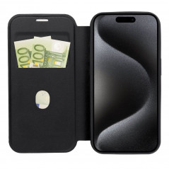 Peňaženkové puzdro Smart Mag Book na Apple iPhone 15 Pro Elegant  MagSAFE  Čierny