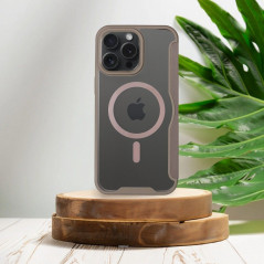 Peňaženkové puzdro Smart Mag Book na Apple iPhone 15 Pro Elegant  MagSAFE  Titanový