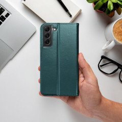 Peňaženkové puzdro Smart Magneto book na Samsung Galaxy A14 5G Tmavo zelený