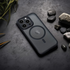 Kryt Matte Mag Cove na Apple iPhone 15 Pro MagSAFE  Čierny 