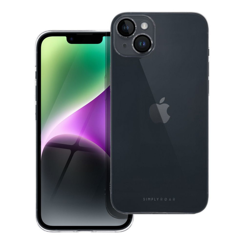 Kryt Roar Pure Simple Fit  na Apple iPhone 14 Plus Transparentný
