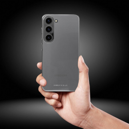 Kryt Roar Pure Simple Fit  na Samsung Galaxy S23 5G Transparentný