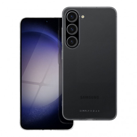Kryt Roar Pure Simple Fit  na Samsung Galaxy S23 5G Transparentný