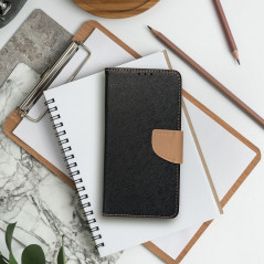 Peňaženkové puzdro Fancy Book na Apple iPhone 13 Čierny