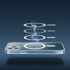 Kryt Clear Mag Cover na Apple iPhone 15 Pro MagSAFE  Transparentný
