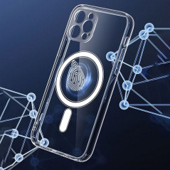 Kryt Clear Mag Cover na Apple iPhone 15 Pro MagSAFE  Transparentný