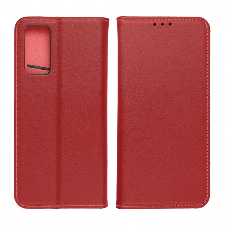 Peňaženkové puzdro Leather case SMART PRO na Samsung Galaxy S24 PLUS Elegant  Vinovo červený