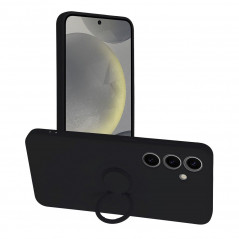 Kryt Silicone ring na Samsung Galaxy S24 Čierny