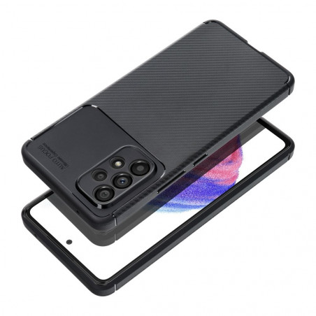 Kryt Carbon premium na Samsung Galaxy A55 Elegant  Čierny
