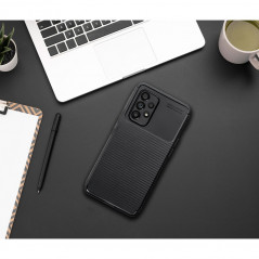 Kryt Carbon premium na Samsung Galaxy A55 Elegant  Čierny