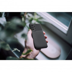 Kryt Carbon premium na Samsung Galaxy A55 Elegant  Čierny