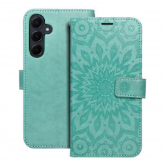 Peňaženkové puzdro MEZZO Book na Samsung Galaxy A55 Mandala  Zelený 