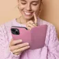 Peňaženkové puzdro Dual Pocket book na Samsung Galaxy A25 5G Svetlo ružový