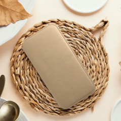 Peňaženkové puzdro Dual Pocket book na Samsung Galaxy A55 Zlatý