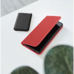 Peňaženkové puzdro Leather case SMART PRO na Samsung Galaxy A55 Elegant  Vinovo červený