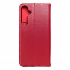 Peňaženkové puzdro Leather case SMART PRO na Samsung Galaxy A55 Elegant  Vinovo červený
