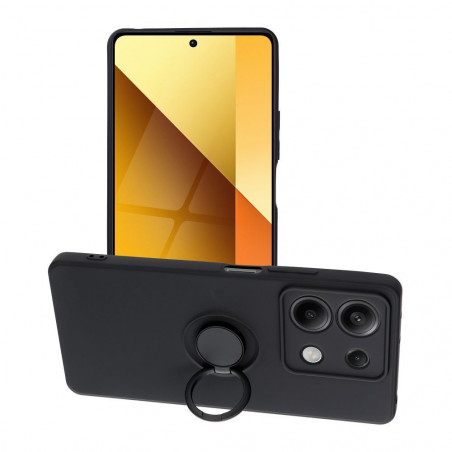 Kryt Silicone ring na XIAOMI Redmi Note 13 5G Čierny