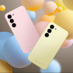 Kryt Roar Cloud-Skin na Samsung Galaxy A55 Svetlo žltý
