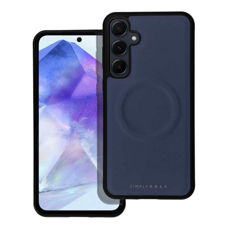 Kryt Roar Mag Morning na Samsung Galaxy A55 Elegant  MagSAFE  Tmavší modrý