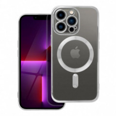 Kryt Electro Mag na Apple iPhone 13 Pro MagSAFE  Strieborný
