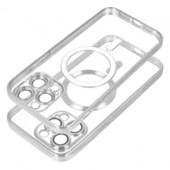 Kryt Electro Mag na Apple iPhone 13 Pro MagSAFE  Strieborný