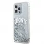 Kryt DKNY Liquid Glitters Arch Logo na Apple iPhone 15 Pro Biely
