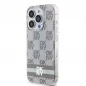 Kryt DKNY Checkered Pattern Printed Stripes na Apple iPhone 13 Pro MagSAFE  Béžový