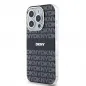 Kryt DKNY Repeat Texture Pattern Stripe na Apple iPhone 15 Pro Max MagSAFE  Čierny