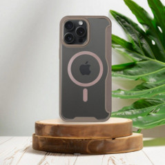 Peňaženkové puzdro Smart Mag Book na Apple iPhone 16 Pro Max Elegant  MagSAFE  Titanový