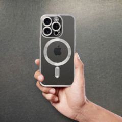 Kryt Electro Mag na Apple iPhone 16 Pro Max MagSAFE  Strieborný