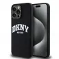 Kryt DKNY Silicone White Arch Logo na Apple iPhone 13 Pro Max MagSAFE  Čierny