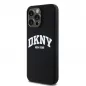 Kryt DKNY Silicone White Arch Logo na Apple iPhone 13 Pro Max MagSAFE  Čierny