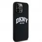 Kryt DKNY Silicone White Arch Logo na Apple iPhone 13 Pro Max MagSAFE  Čierny