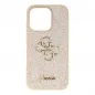 Kryt Guess Fixed Glitter Big 4G na Apple iPhone 14 Pro Zlatý