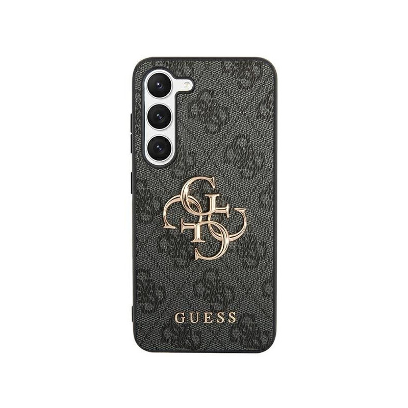 Kryt Guess Leather 4G Metal Logo na Samsung Galaxy S24 PLUS Čierny