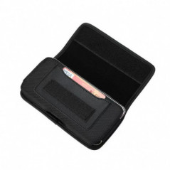 Univerzálne puzdro, Vertikálne puzdro Vertical Belt Holster OXFORD na Apple iPhone 13 mini Čierny