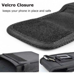 Univerzálne puzdro, Vertikálne puzdro Vertical Belt Holster OXFORD na Apple iPhone 13 mini Čierny