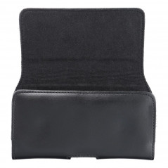 Univerzálne puzdro, Horizontálne puzdro, Puzdro na opasok ROYAL Crazy Horse na Samsung Galaxy S10 Čierny 