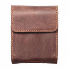 Univerzálne puzdro, Horizontálne puzdro, Puzdro na opasok ROYAL Crazy Horse na Samsung Galaxy Z Flip3 5G Hnedý 